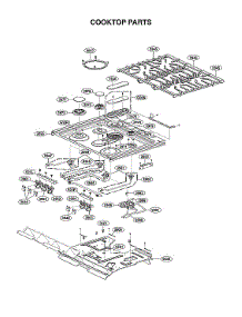 Cooktop Parts parts for Lg Range LSGS6338F/00 from AppliancePartsPros.com