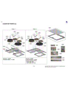 Cooktop Parts (I) parts for Lg Range LSIL6334FE from AppliancePartsPros.com