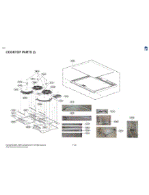 Cooktop Parts (I) parts for Lg Range LSIL6336FE from AppliancePartsPros.com