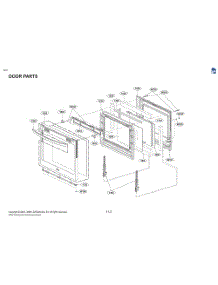 Door Parts parts for Lg Range LSIL6336FE from AppliancePartsPros.com