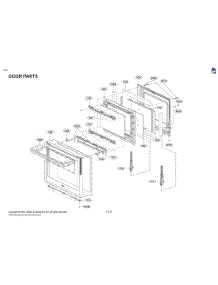 Door Parts parts for Lg Range LSIS6338FE from AppliancePartsPros.com