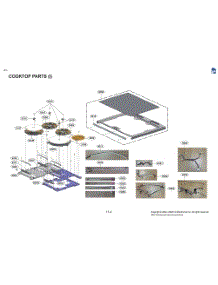 Cooktop Parts (I) parts for Lg Range LSIS6338NE from AppliancePartsPros.com