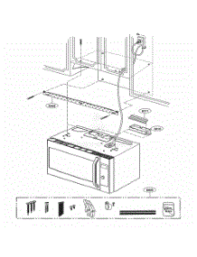 Installation Parts parts for Lg Microwave LSMC3086ST from AppliancePartsPros.com