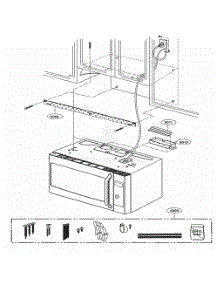 Installation Parts parts for Lg Microwave LSMC3089BD from AppliancePartsPros.com