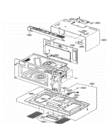 Oven Cavity Parts parts for Lg Microwave LSMC3089BD from AppliancePartsPros.com