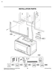 Installation Parts Use & Care parts for Lg Microwave LSMH207ST from AppliancePartsPros.com