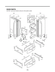 Door Parts parts for Lg Refrigerator LSMX214ST from AppliancePartsPros.com