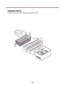 Freezer Parts parts for Lg Refrigerator LSMX214ST from AppliancePartsPros.com