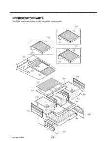 Refrigerator Parts parts for Lg Refrigerator LSMX214ST from AppliancePartsPros.com