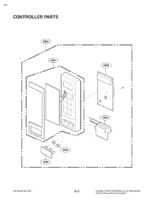 Door Parts parts for Lg Microwave LSRM2010ST from AppliancePartsPros.com