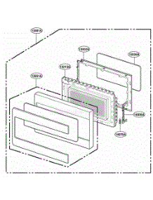 Door Parts parts for Lg Range LSRM205ST from AppliancePartsPros.com