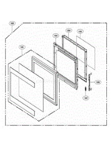 Door Parts parts for Lg Range LSRM2085ST from AppliancePartsPros.com