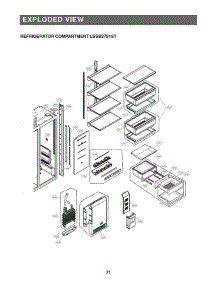 Refrigerator Compartment parts for Lg Refrigerator LSSB2791ST from AppliancePartsPros.com