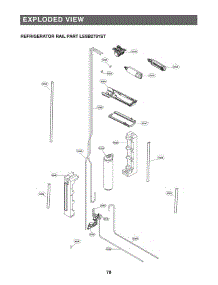 Refrigerator Rail Parts parts for Lg Refrigerator LSSB2791ST from AppliancePartsPros.com
