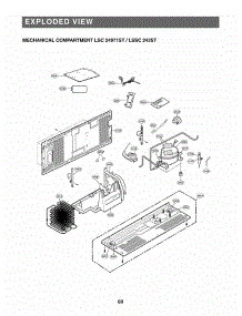 Exploded View Mechanical Compartment parts for Lg Refrigerator LSSC243ST from AppliancePartsPros.com