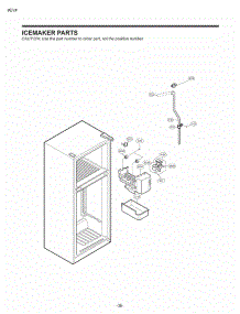 Icemaker Parts parts for Lg Refrigerator LTC22350SW from AppliancePartsPros.com