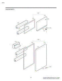 Door Parts parts for Lg Refrigerator LTCS20020S from AppliancePartsPros.com