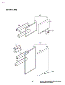 Door Parts parts for Lg Refrigerator LTCS20020S/00 from AppliancePartsPros.com