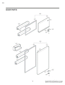 Door Parts parts for Lg Refrigerator LTCS20020V from AppliancePartsPros.com