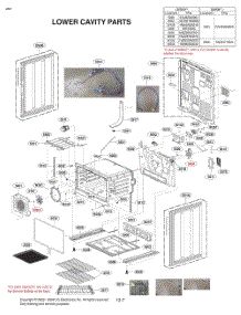 Lower Cavity Parts parts for Lg Wall Oven LTEL7337D from AppliancePartsPros.com