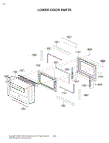Lower Door Parts parts for Lg Wall Oven LTEL7337D from AppliancePartsPros.com