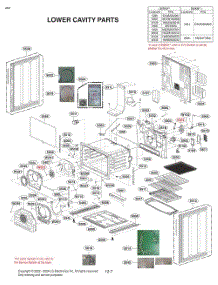 Lower Cavity Parts parts for Lg Range LTGL6937D from AppliancePartsPros.com