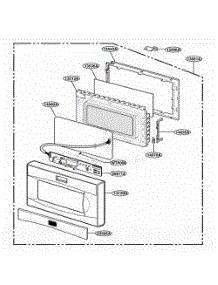 Door Parts parts for Lg Range LTM9000B from AppliancePartsPros.com