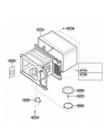 Oven Cavity Parts parts for Lg Range LTM9000B from AppliancePartsPros.com