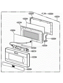 Door Parts parts for Lg Range LTM9010W from AppliancePartsPros.com