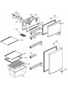 Door Parts parts for Lg Refrigerator LTNC08121V from AppliancePartsPros.com