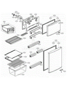 Door Parts parts for Lg Refrigerator LTNC11121V from AppliancePartsPros.com