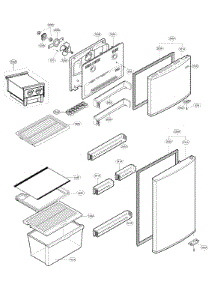 Door Parts, Refrigerator And Freezer Parts parts for Lg Refrigerator LTNC11121V/00 from AppliancePartsPros.com