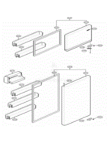 Door Parts parts for Lg Refrigerator LTNS20220S from AppliancePartsPros.com