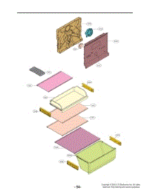 Exploded View Diagram parts for Lg Refrigerator LTPC110NV from AppliancePartsPros.com