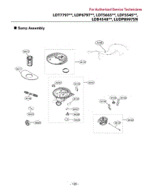 Sump Assembly parts for Lg Dishwasher LUDP8997SN from AppliancePartsPros.com