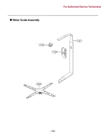 Water Guide Assembly parts for Lg Dishwasher LUDP8997SN from AppliancePartsPros.com