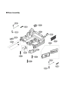 Base Assy parts for Lg Dishwasher LUDP8997SN/01 from AppliancePartsPros.com