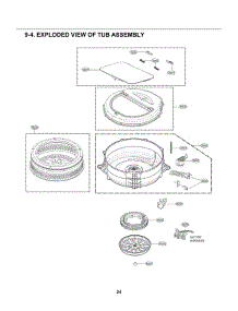 Section 4 parts for Lg Washer LUWD1CW from AppliancePartsPros.com