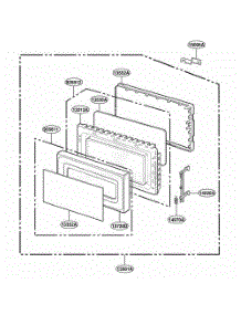 Door Parts parts for Lg Range M1031W from AppliancePartsPros.com
