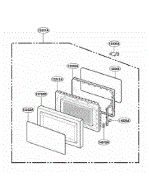 Door Parts parts for Lg Range M130TCS from AppliancePartsPros.com