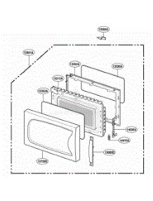 Door Parts parts for Lg Range M150TC from AppliancePartsPros.com