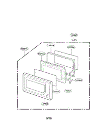 Door Parts parts for Lg Microwave MA-1011W from AppliancePartsPros.com