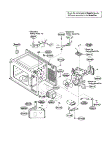 Interior Parts parts for Lg Microwave MA-1011W from AppliancePartsPros.com