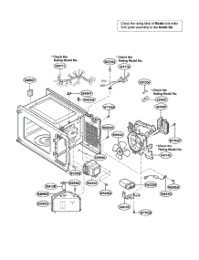 Interior Parts parts for Lg Microwave MA-1011W01 from AppliancePartsPros.com
