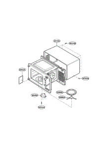 Oven Cavity Parts parts for Lg Microwave MA-1011W01 from AppliancePartsPros.com