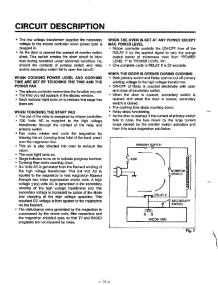 Circuit Description parts for Lg Microwave MA-1164M from AppliancePartsPros.com