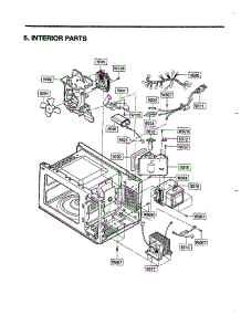 Complete Microwave Assembly Page 6 parts for Lg Microwave MA-1164M from AppliancePartsPros.com