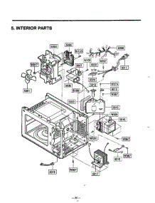 Complete Microwave Page 6 parts for Lg Microwave MA-1164M from AppliancePartsPros.com