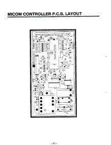 Controller P.C.B. Layout parts for Lg Microwave MA-1164M from AppliancePartsPros.com