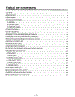 Table Of Contents